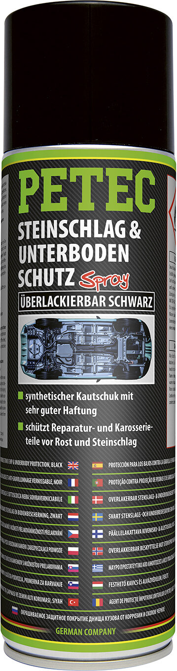 STEINSCHLAG- & UNTERBODENSCHUTZ KAUTSCHUKBASIS, UEBERLACKIERBAR, SCHWARZ, 500ML