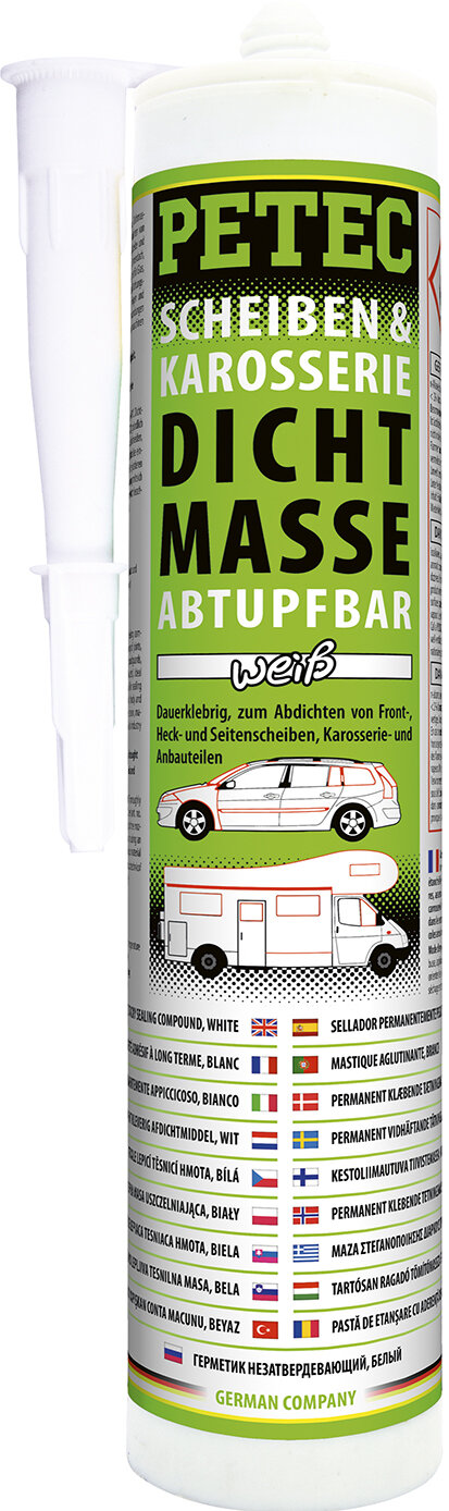 SCHEIBEN- & KAROSSERIEDICHTMASSE KARTUSCHE, ABTUPFBAR,WEI�, 310ML
