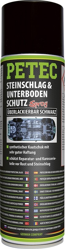 STEINSCHLAG- & UNTERBODENSCHUTZ KAUTSCHUKBASIS, UEBERLACKIERBAR, SCHWARZ, 500ML