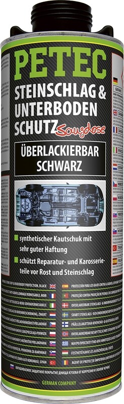 STEINSCHLAG- & UNTERBODENSCHUTZ KAUTSCHUKBASIS, UEBERLACKIERBAR, SCHWARZ, 1.000ML
