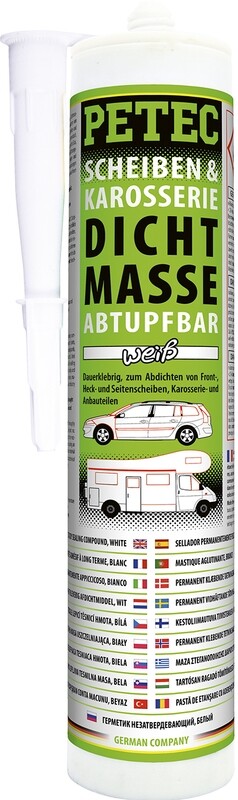 SCHEIBEN- & KAROSSERIEDICHTMASSE KARTUSCHE, ABTUPFBAR,WEI�, 310ML