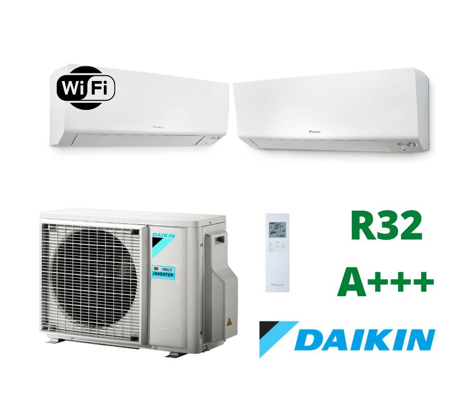 Daikin Perfera Wall Dual split 9000 Btu +12000 Btu