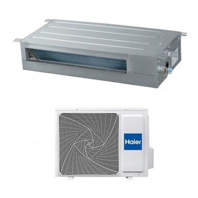 Climatizzatore Condizionatore Inverter HAIER CANALIZZATO SLIM Bassa Pressione 24000 btu R-32 A++ AD71S2SS1FA Wi-Fi Optional (comando escluso)