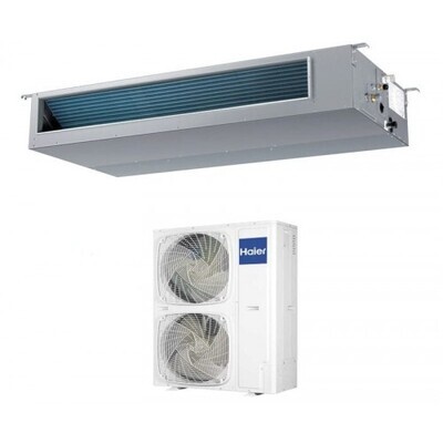 Climatizzatore Condizionatore Inverter HAIER CANALIZZATO Media Pressione 48000 btu R-32 AD140S2SM3FA Trifase Wi-Fi Optional (comando escluso)