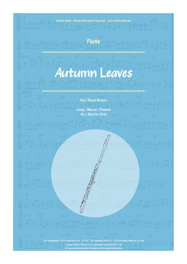 &quot;Autumn Leaves&quot; - Flute · Duo and Band Version
