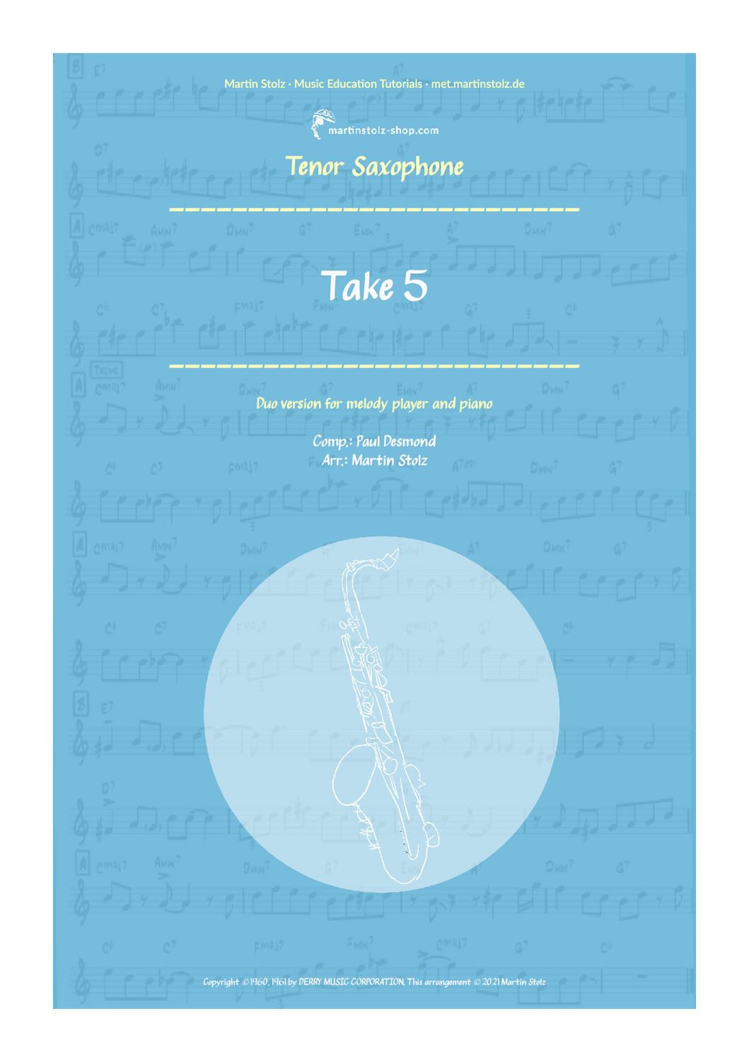 &quot;Take Five&quot; - Tenor Saxophone and Piano