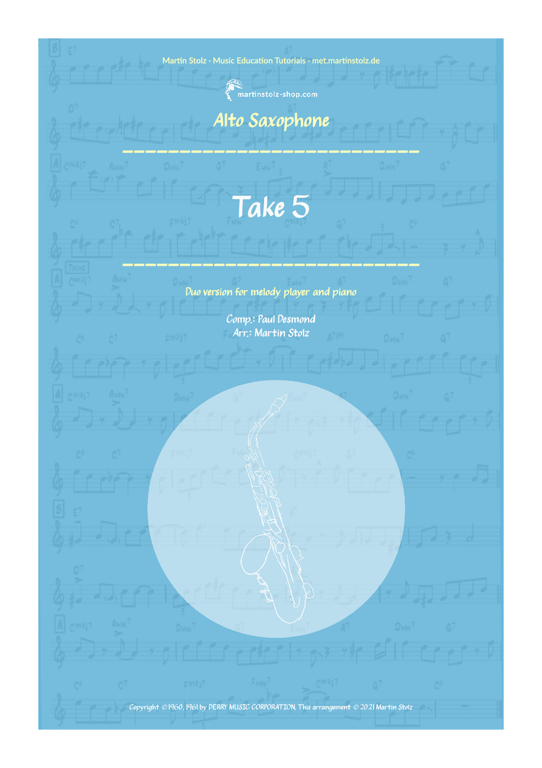 &quot;Take Five&quot; - Alto Saxophone and Piano