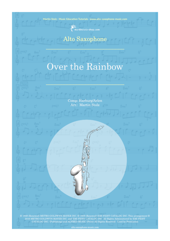 The Wizard of OZ: &quot;Somewhere over the Rainbow&quot; - Alto Saxophone