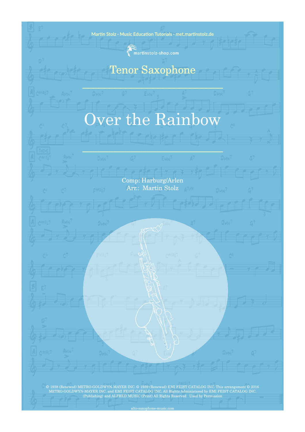 &quot;Somewhere over the Rainbow&quot; - Tenor Saxophone