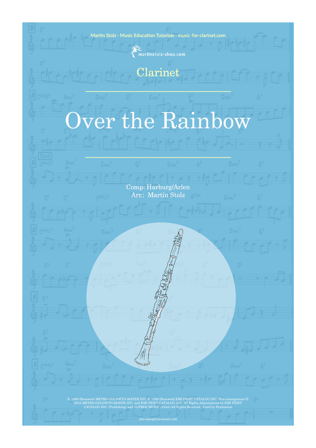 The Wizard of Oz: &quot;Somewhere over the Rainbow &quot;- Clarinet