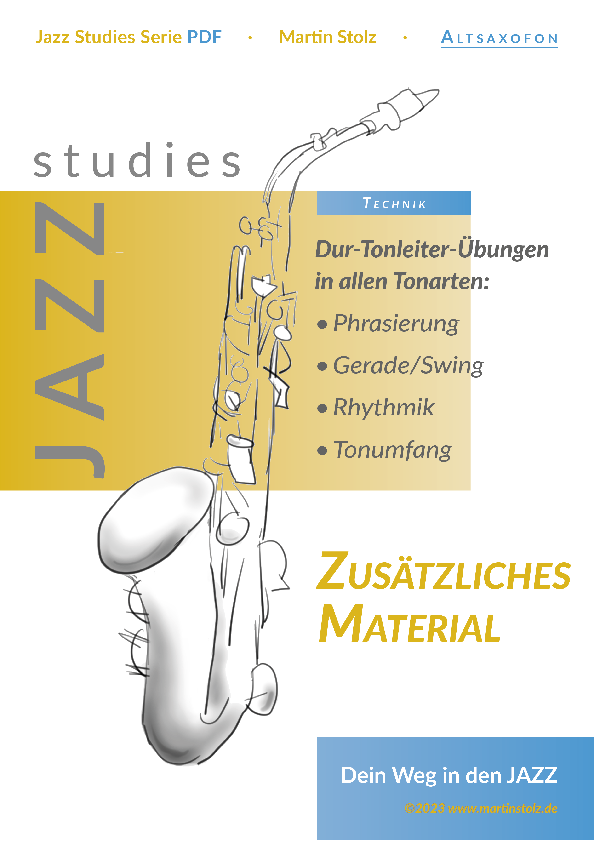 Dur Tonleiter Übungen in allen 12 Tonarten für Altsaxofon · Jazz Studies Serie