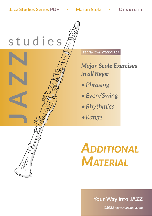 Dur Tonleiter Übungen in allen 12 Tonarten für Klarinette · Jazz Studies Serie