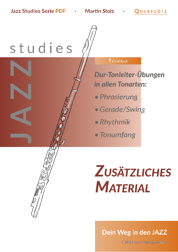 Dur Tonleiter Übungen in allen 12 Tonarten für Querfloete · Jazz Studies Serie