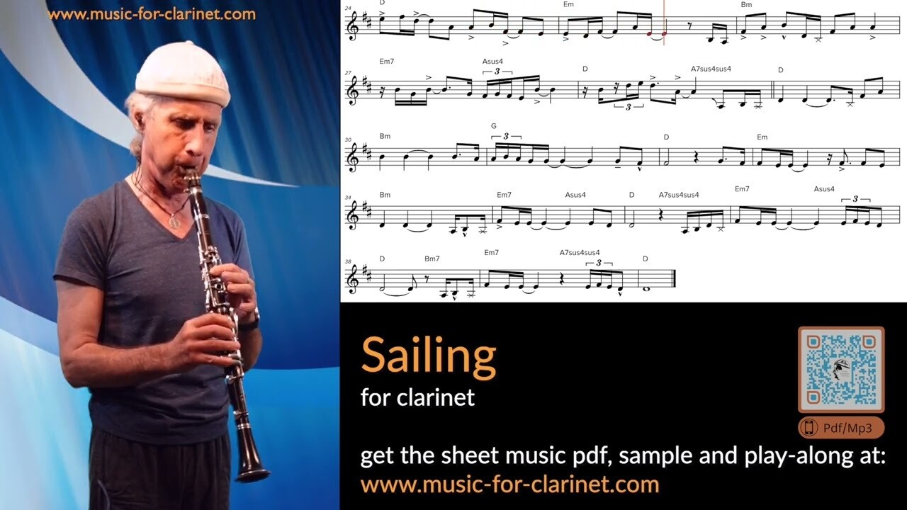 Rod Steward's "Sailing" - Clarinet · Pop-Jazz