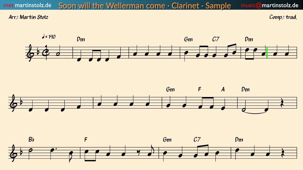 Nathan Evan's Sea Shanty "The Wellerman Song" - Clarinet