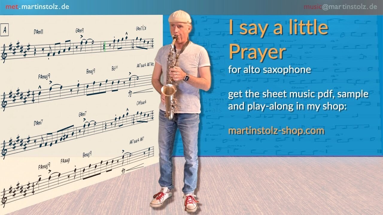 Aretha Franklin's "I say a little Prayer"- Alto Saxophone