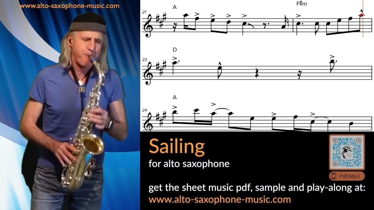 Rod Steward's "Sailing" - Alto Saxophone