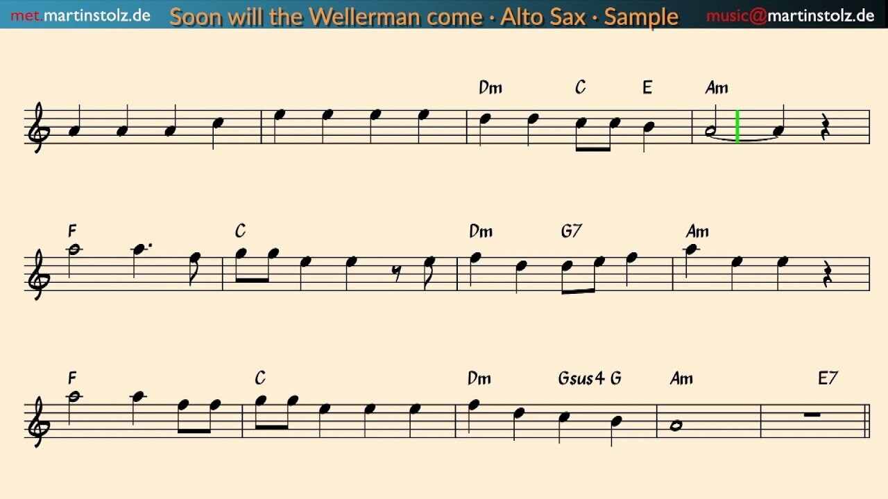 "The Wellerman Song" (Sea-Shanty) - Alto Saxophone