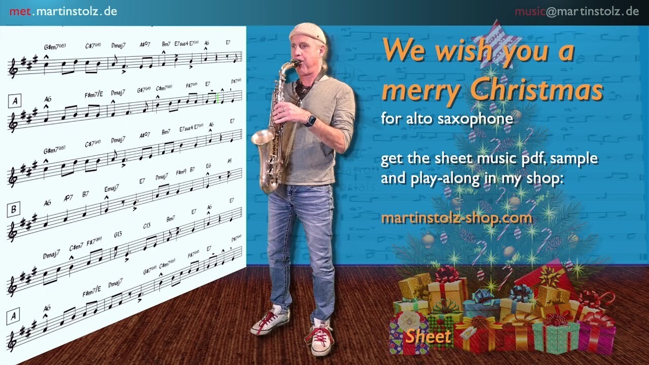 Weihnachtslieder-Serie: "We wish you a merry Christmas" - Altsaxofon
