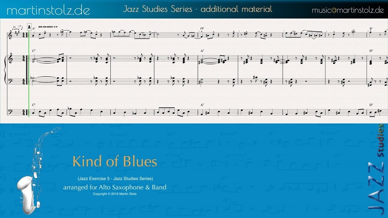 Kind of Blues - Alto Saxophone (Exercise 5 Jazz Studies)