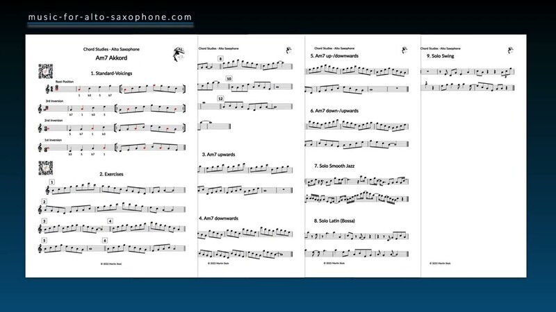 Chord Studies - Am7 for Alto Saxophone