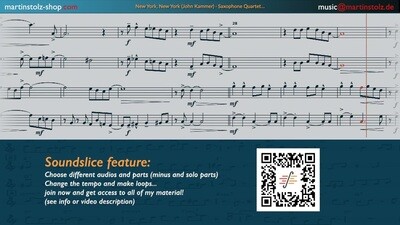 New York, New York - SaxQuartet Audio Tracks