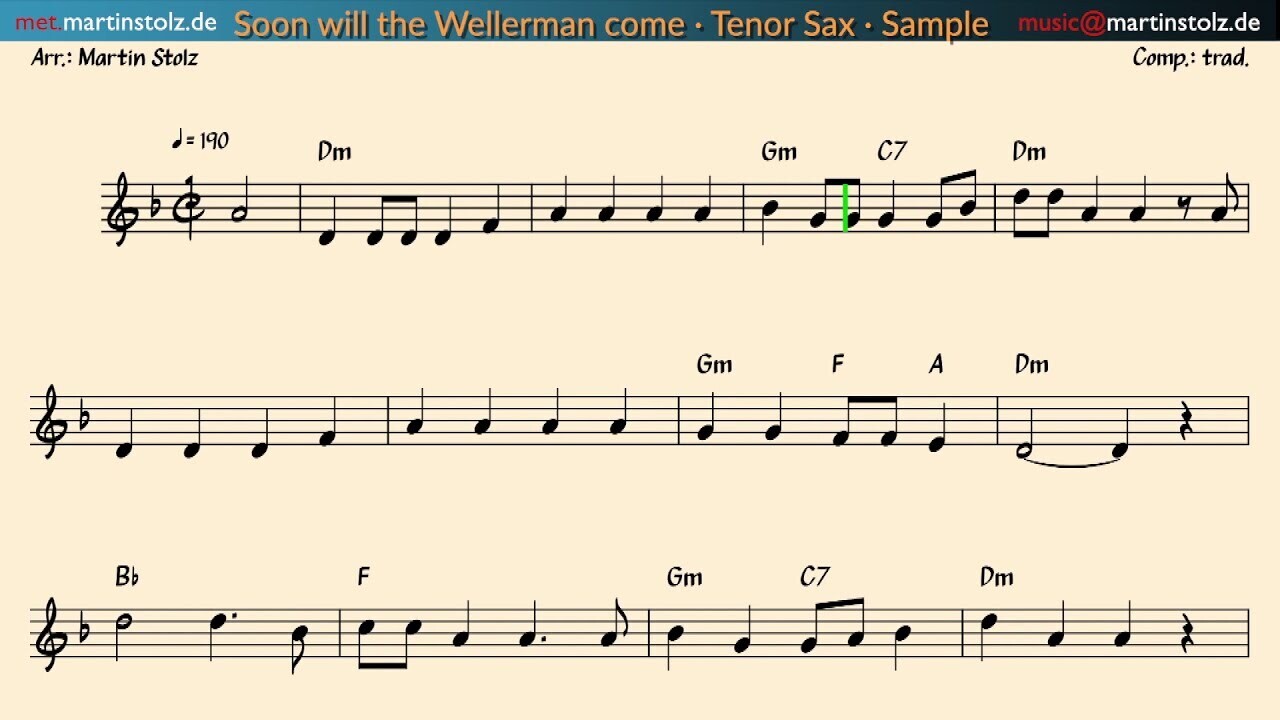 "The Wellerman Song" (Sea Shanty(Nathan Evans) - Tenor Saxophone