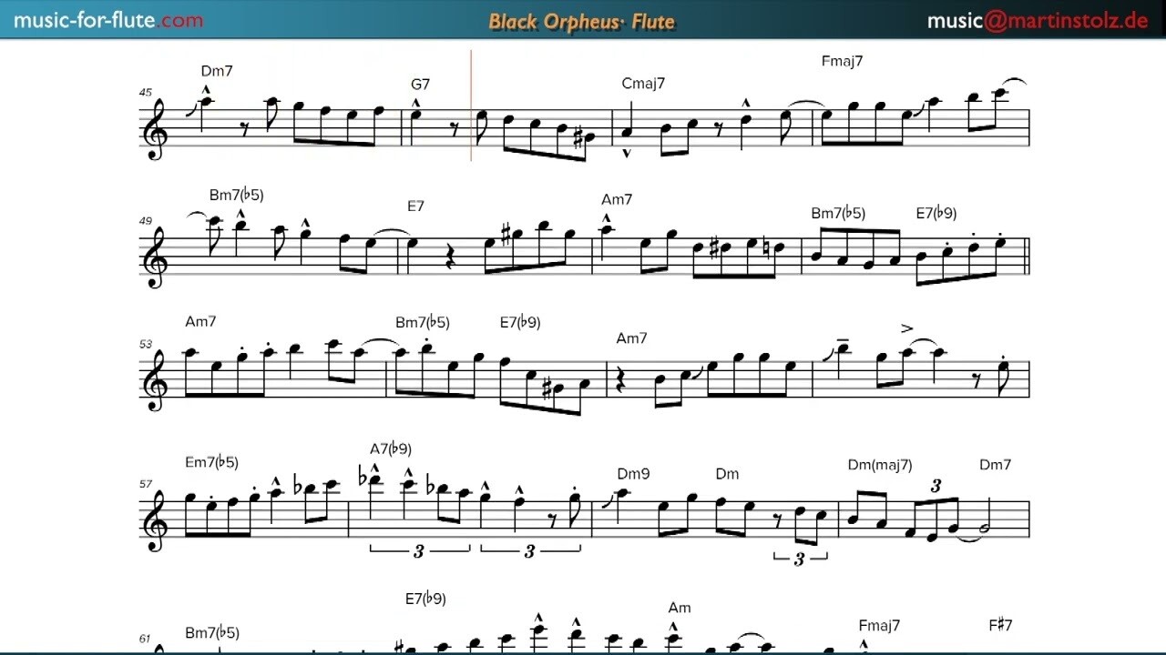 &quot;Black Orpheus&quot; - Flute