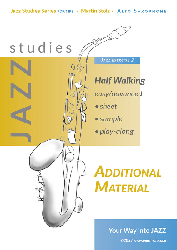Half Walking - Altsaxofon (Exercise 2 Jazz Studies)