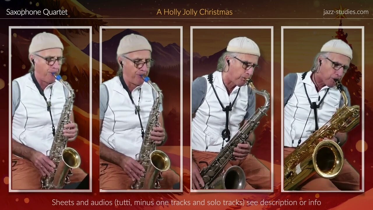 &quot;A Holly Jolly Christmas&quot; für Saxofon-Quartett