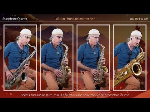 &quot;Let Us Be Me​rry and Cheerful&quot;  for Saxophone Quartet