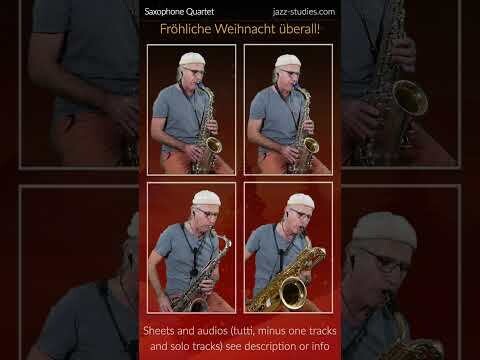 &quot;Merry Christmas everywhere&quot;  for Saxophone Quartet (Christmas Carol)