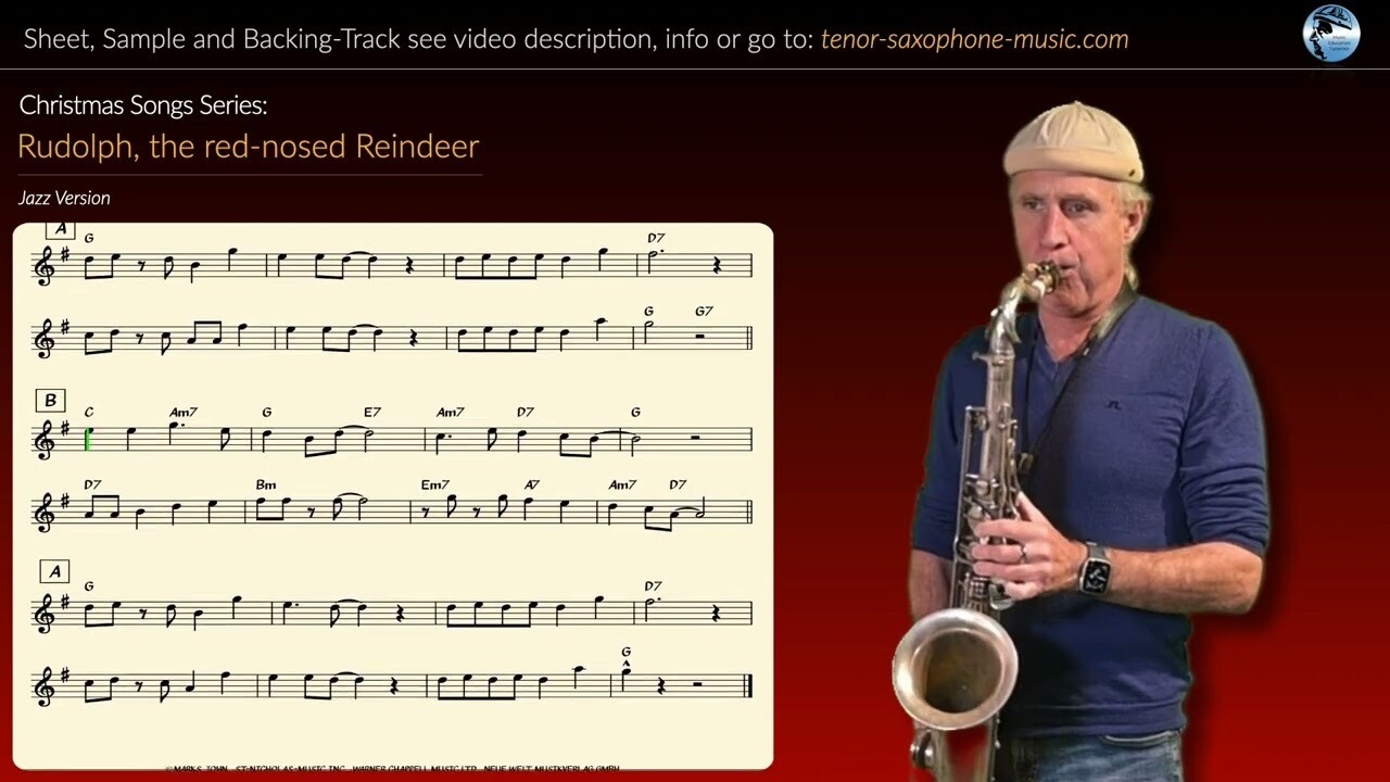 Christmas Series: "Rudolph the red-nosed Reindeer" - Tenor Saxophone