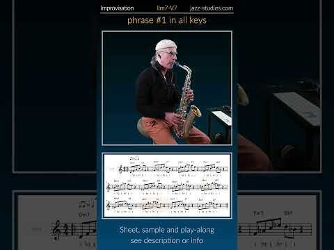 IIm7-V7 Phrase #1 Altsaxofon (Eb Instrumente)