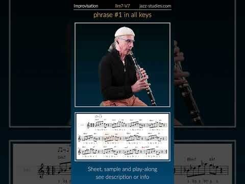 IIm7-V7 Phrase #1 Klarinette (Bb Instrumente)