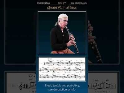 IIm7-V7 Phrase #1 Clarinet (Bb Instruments)