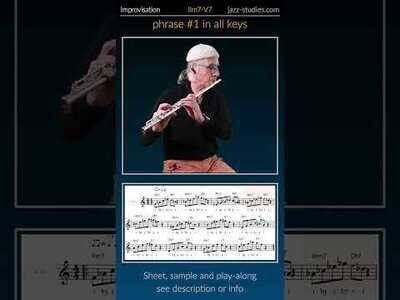 IIm7-V7 Phrase #1 Flute (C Instruments -treble clef))