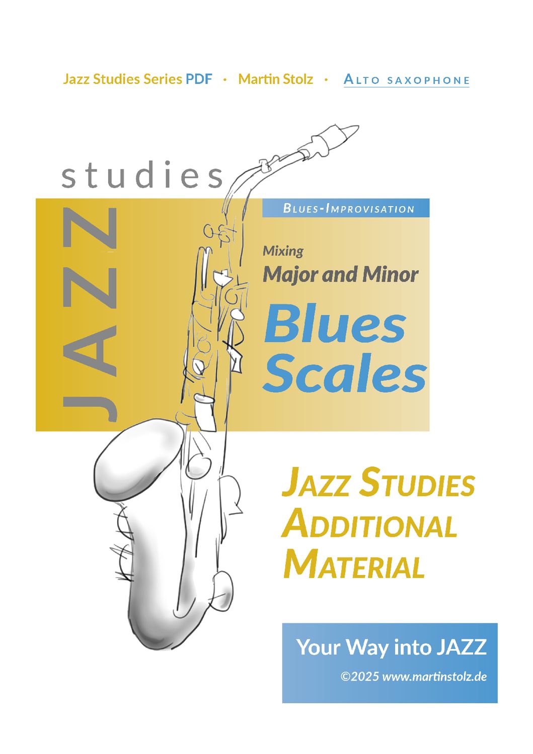 Mixing Major and Minor Blues Scales - Alto Saxophone Blues Solo