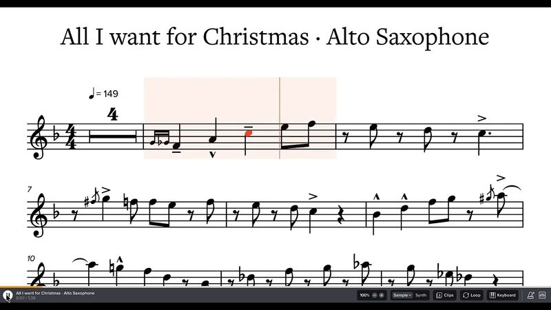 All I want for Christmas Alto Sax Files