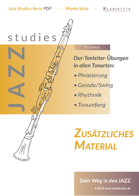 Major Scale Exercises in all Keys - Clarinet German Version