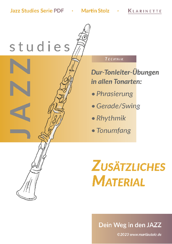 Major Scale Exercises in all Keys - Clarinet German Version