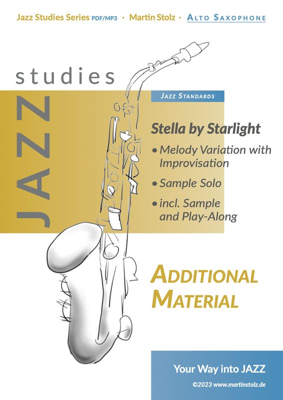 "Stella by Starlight" Melody Variation and Sample Solo for Alto Saxophone