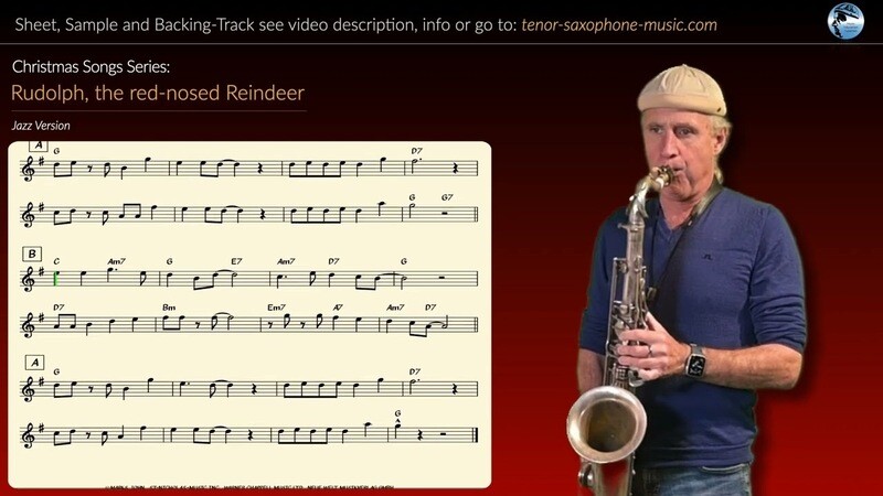 Weihnachtslieder-Serie: "Rudolph the red-nosed Reindeer" - Tenorsaxofon