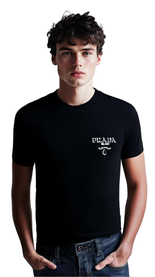 Prada Logo Print T shirt