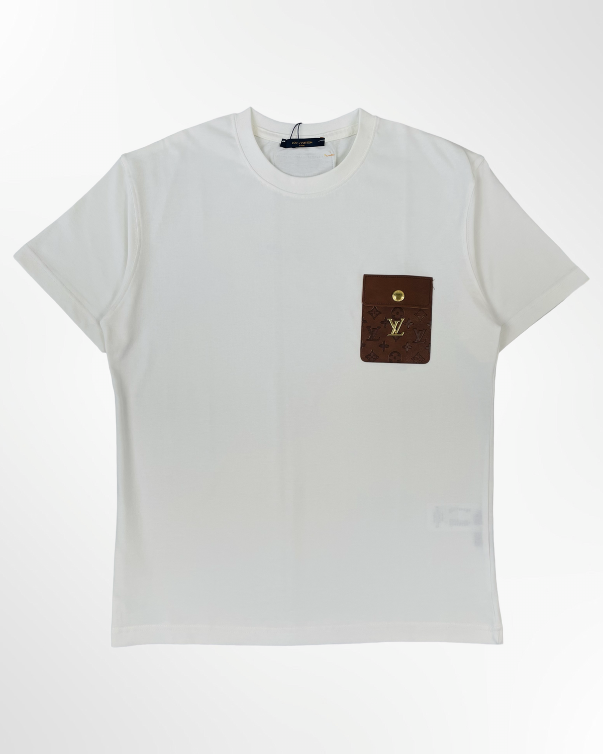 Louis Vuitton Logo Patch Cotton T shirt