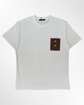 Louis Vuitton Logo Patch Cotton T shirt