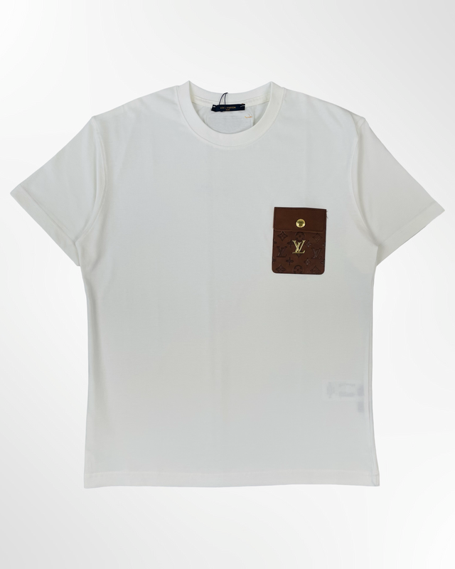 Louis Vuitton Logo Patch Cotton T shirt