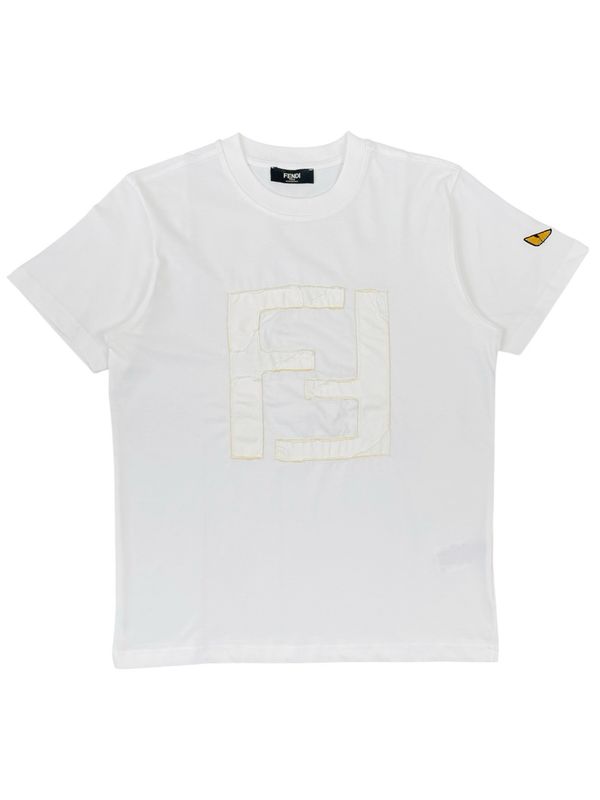 Fendi Logo Patch Cotton T shirt