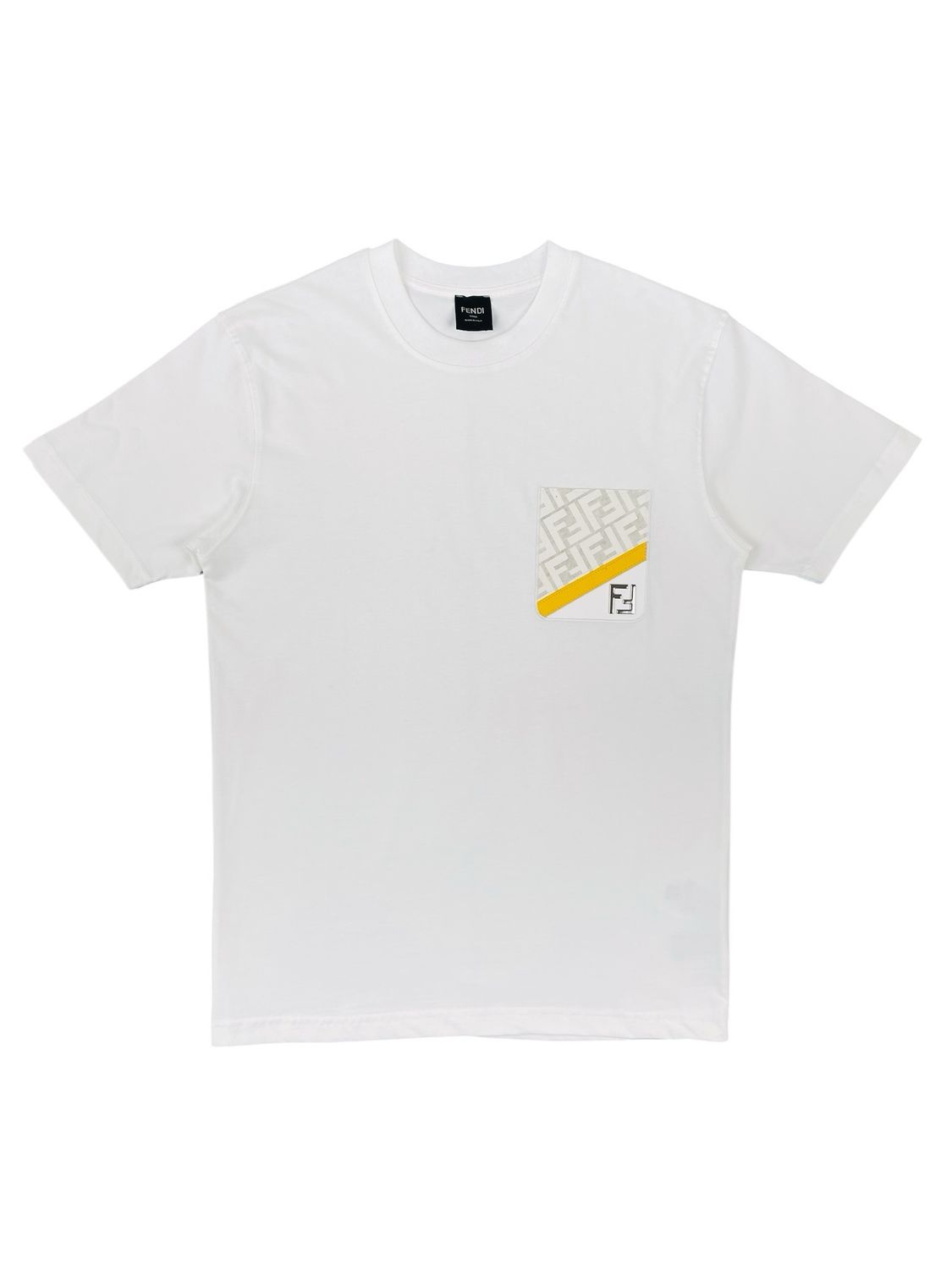 Fendi Palladium Metal FF Logo T shirt