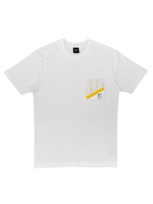 Fendi Palladium Metal FF Logo T shirt
